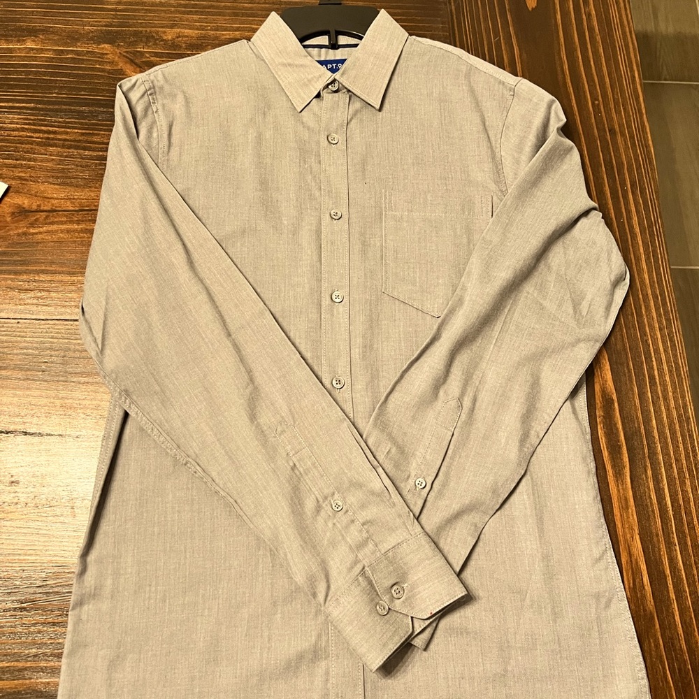 Mens grey button up